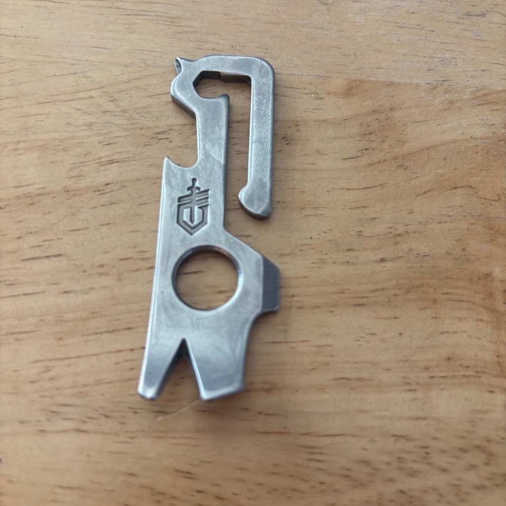 Gerber Mullet Multi-Tool Stonewash Stainless Steel Keychain EDC Tool 31-003695 - Picture 2 of 3